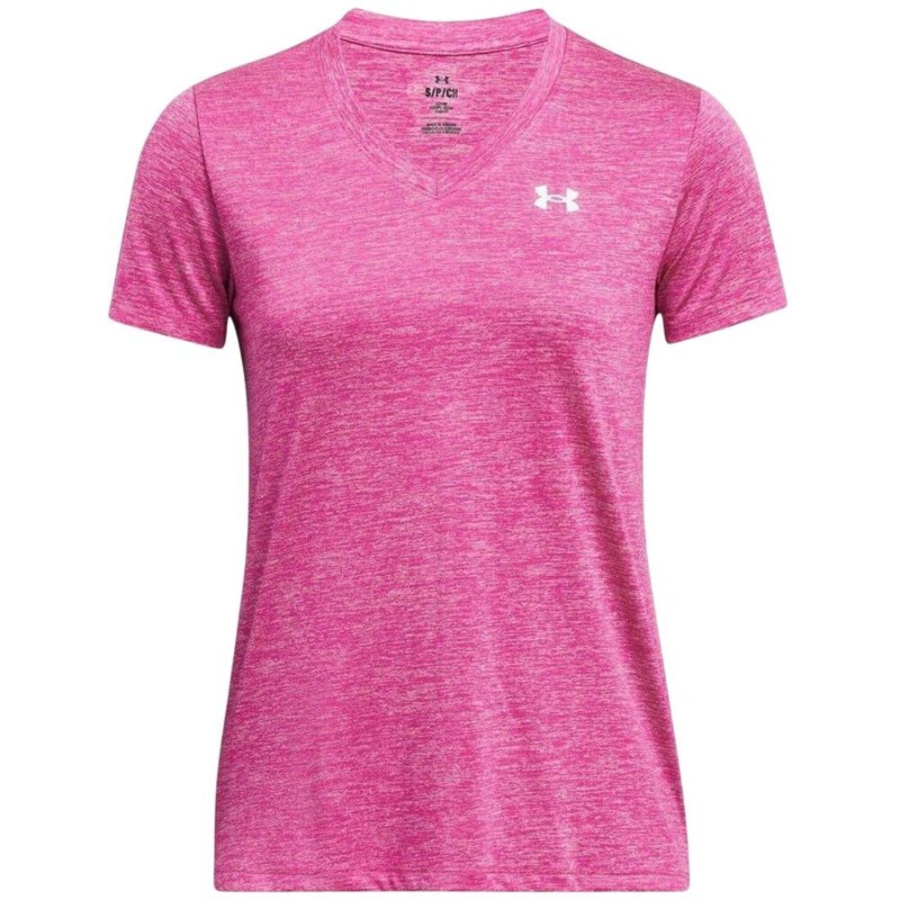 Under Armour Womens/Ladies Twist V Neck Loose Fit T-Shirt / Hot Pink